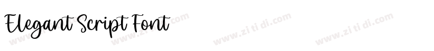 Elegant Script Font字体转换
